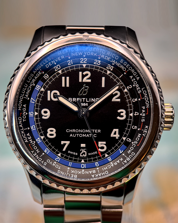 2019 Breitling Aviator 8 B35 43MM Black Dial Steel Bracelet (AB3521U41B1A1)