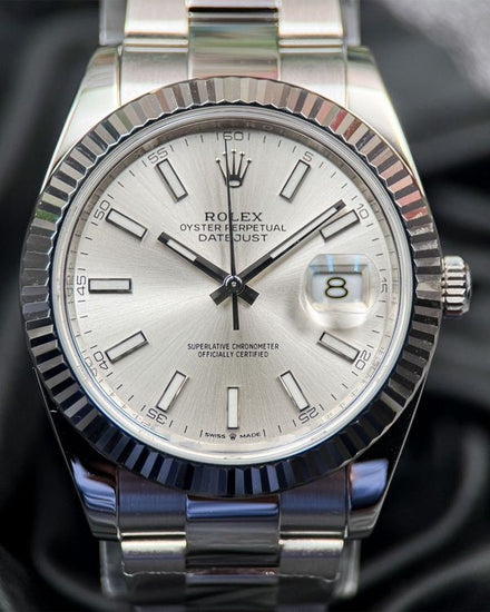 2022 Rolex Datejust 41MM Silver Dial Oyster Bracelet (126334)