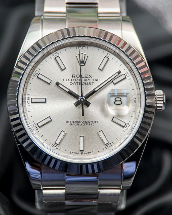 2022 Rolex Datejust 41MM Silver Dial Oyster Bracelet (126334)