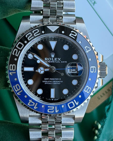 2020 Rolex GMT-Master II "Batgirl" 40MM Black Dial Jubilee Bracelet (126710BLNR)