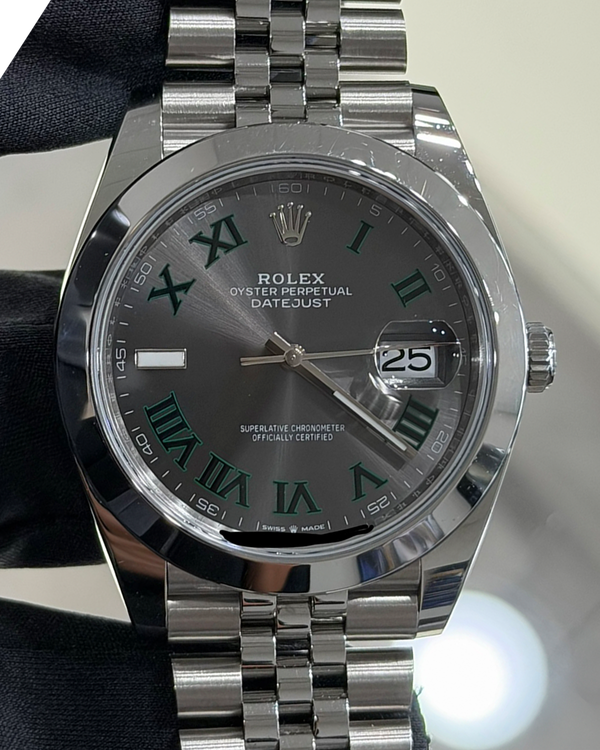 2025 Rolex Datejust "Wimbledon" 41MM Slate Dial Jubilee Bracelet (126300)