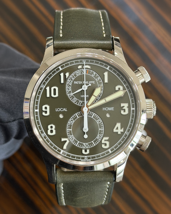 2026 Patek Philippe Calatrava 42MM Green Dial Leather Strap (5924G-010)