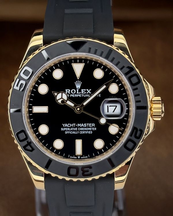 2022 Rolex Yacht-Master 42MM Black Dial Oysterflex Strap (226658)