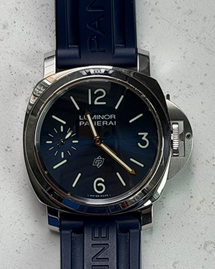 Panerai Luminor Blu Mare 44MM Blue Dial Rubber Strap (PAM01085)