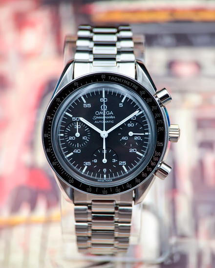 No Reserve - 2012 Omega Speedmaster Reduced 39MM Black Dial Steel Bracelet (3510.50.00)