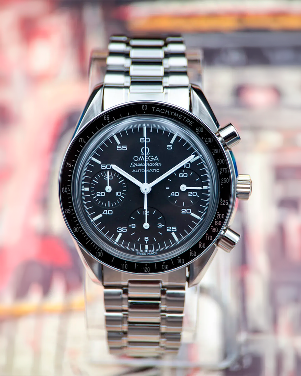 No Reserve - 2012 Omega Speedmaster Reduced 39MM Black Dial Steel Bracelet (3510.50.00)