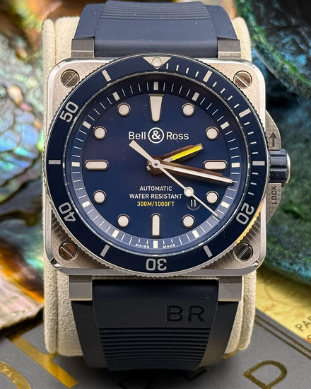 2024 Bell & Ross BR 03-92 Diver 42MM Blue Dial Rubber Strap (BR0392-D-BU-ST/SRB)