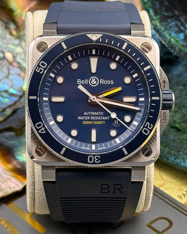 Bell & Ross BR 03-92 Diver 42MM Blue Dial Rubber Strap (BR0392-D-BU-ST/SRB)