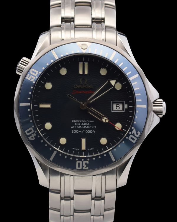 2008 Omega Seamaster Diver 300M 41MM Blue Dial Steel Bracelet (2220.80.00)