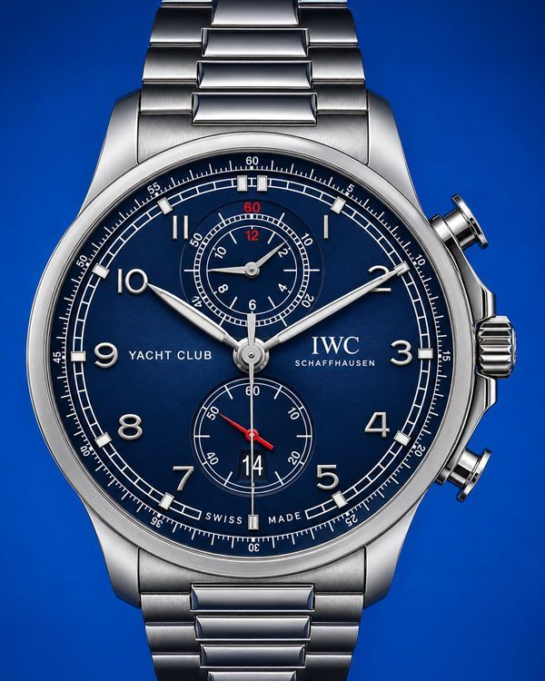 2020 IWC Schaffhausen Portugieser Yacht Club Chronograph 44.6MM Blue Dial Steel Bracelet (IW390701)