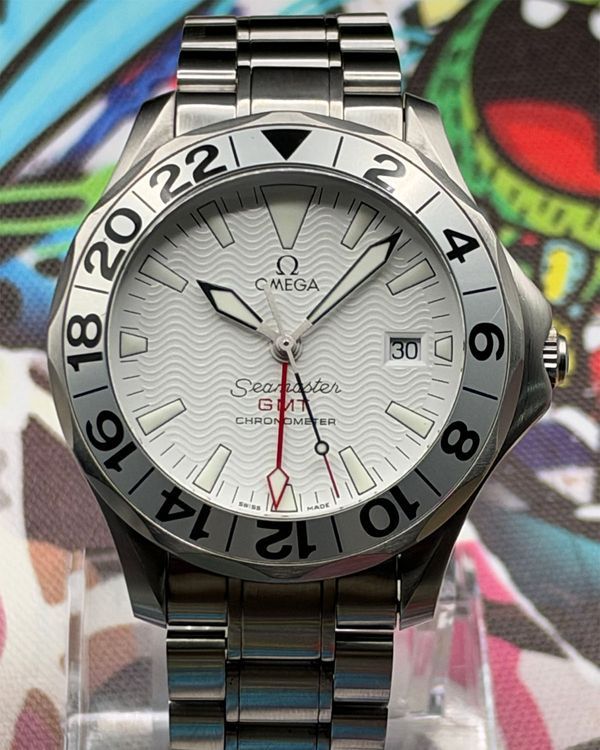 2011 Omega Seamaster GMT 41MM White Dial Steel Bracelet (2538.20.00)