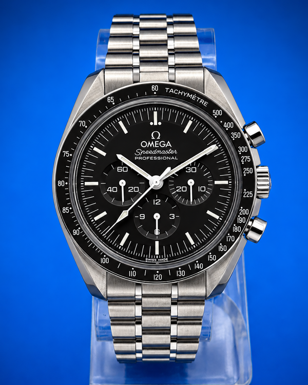 2021 Omega Speedmaster Professional Moonwatch 42MM Black Dial Steel Bracelet (310.30.42.50.01.002)