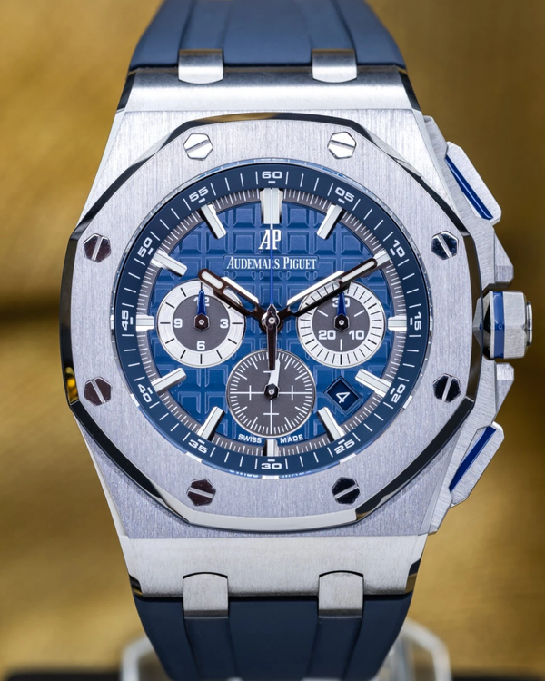 2020 Audemars Piguet Royal Oak Offshore 42MM Blue Dial Rubber Strap (26480TI.OO.A027CA.01)
