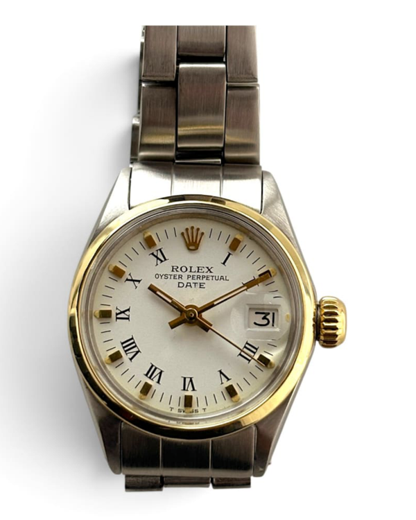 Rolex Oyster Perpetual 26MM White Dial Oyster Bracelet (6516)
