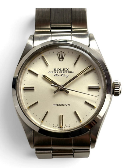 1974 Rolex Air-King Date 34MM Silver Dial Oyster Bracelet (5500)