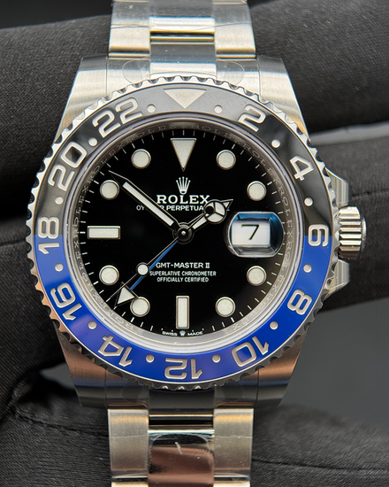 2022 Rolex GMT-Master II "Batman" 40MM Black Dial Oyster Bracelet (126710BLNR)