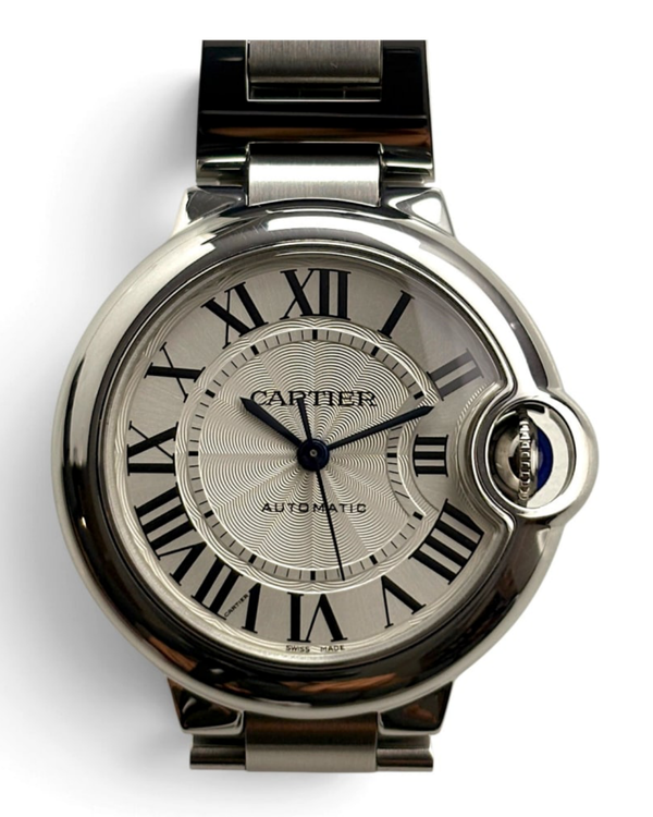 2017 Cartier Ballon Bleu 42MM Silver Dial Steel Bracelet (3489)