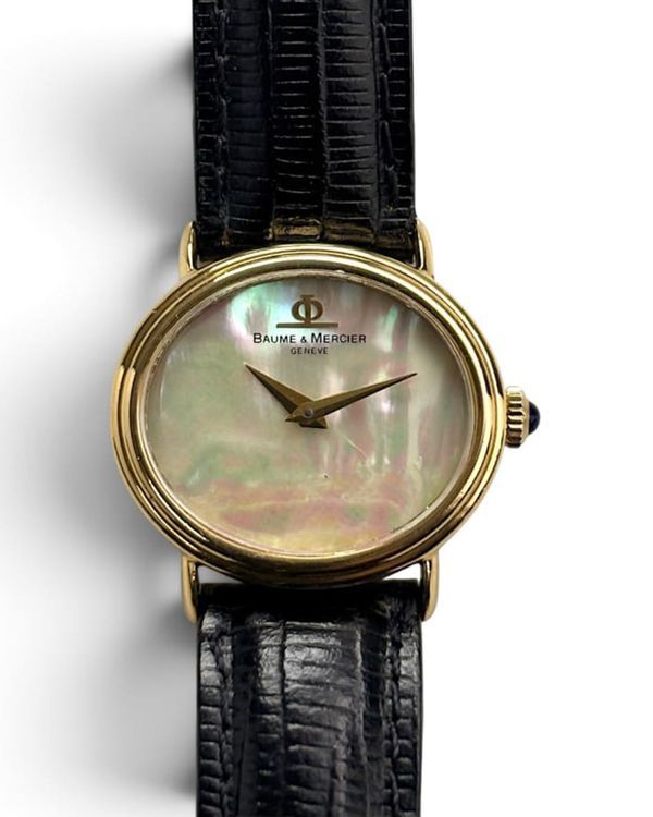 Baume & Mercier Baume 25MM Mother of Pearl Dial Leather Strap (38300)