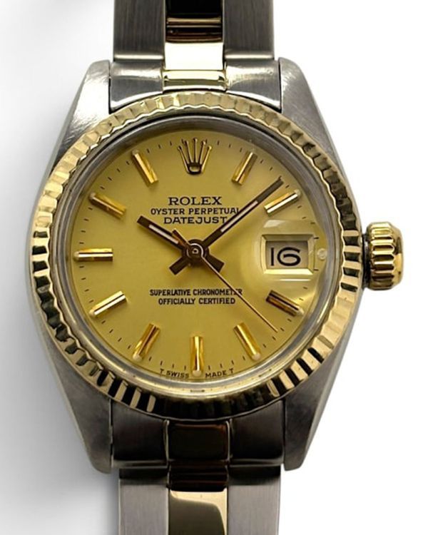 Rolex Oyster Perpetual 28MM Champagne Dial Aftermarket Two-Tone Oyster Bracelet (6917)