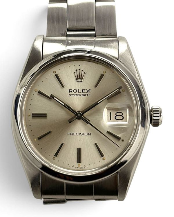 Rolex Oyster Precision Date 34MM Silver Dial Oyster Bracelet (6694)