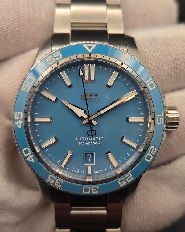 2026 Christopher Ward C60 40MM Blue Dial Steel Bracelet (C60-40ADA31S0BB2)