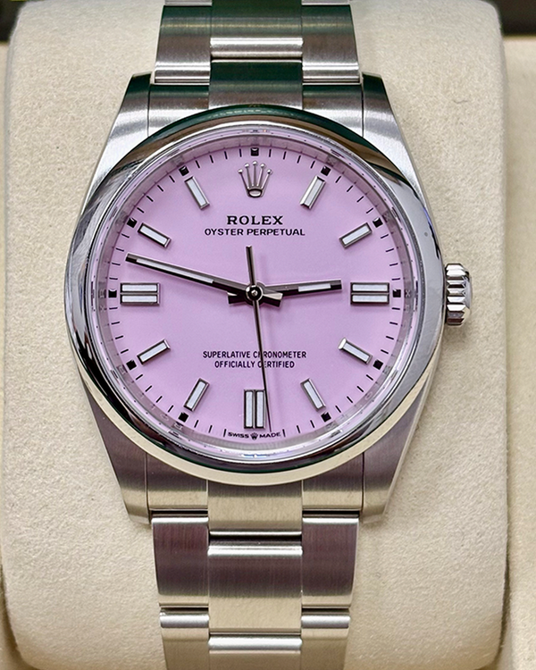 2025 Rolex Oyster Perpetual 36MM Pink Dial Oyster Bracelet (126000)