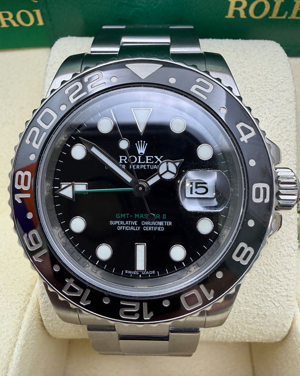 Rolex GMT-Master II 40MM Black Dial Oyster Bracelet (116710LN)
