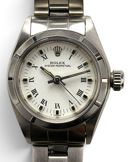 Rolex Oyster Perpetual 26MM White Dial Oyster Bracelet (6723)