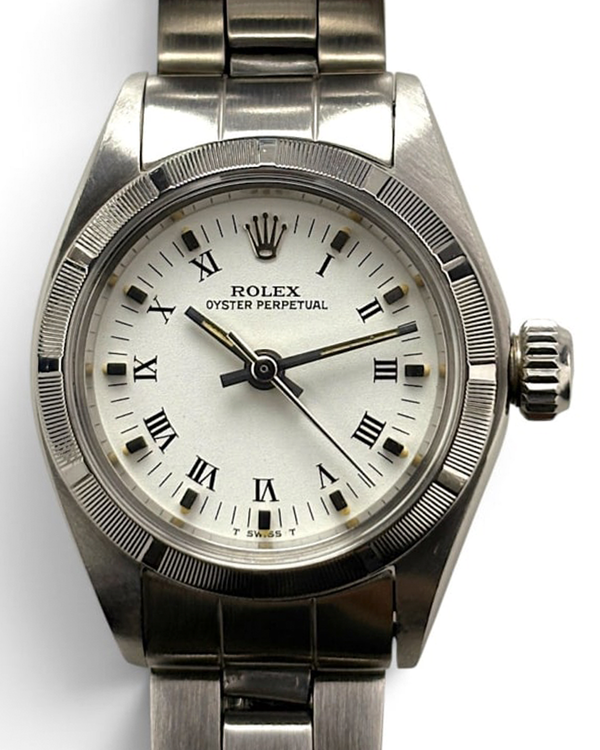 Rolex Oyster Perpetual 26MM White Dial Oyster Bracelet (67230)