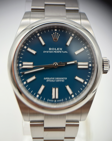 No Reserve - 2025 Rolex Oyster Perpetual 41MM Blue Dial Oyster Bracelet (134300)