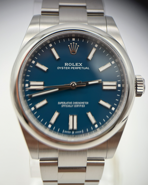 No Reserve - 2025 Rolex Oyster Perpetual 41MM Blue Dial Oyster Bracelet (134300)