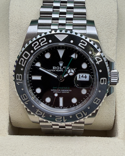 2026 Rolex GMT-Master II "Bruce Wayne" 40MM Black Dial Jubilee Bracelet (126710GRNR)