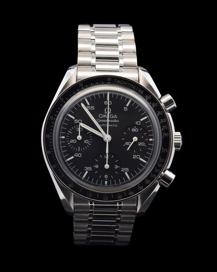Omega Speedmaster Reduced 39MM Black Dial Steel Bracelet (3510.50)