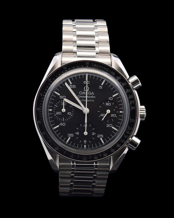 Omega Speedmaster Reduced 39MM Black Dial Steel Bracelet (3510.50)