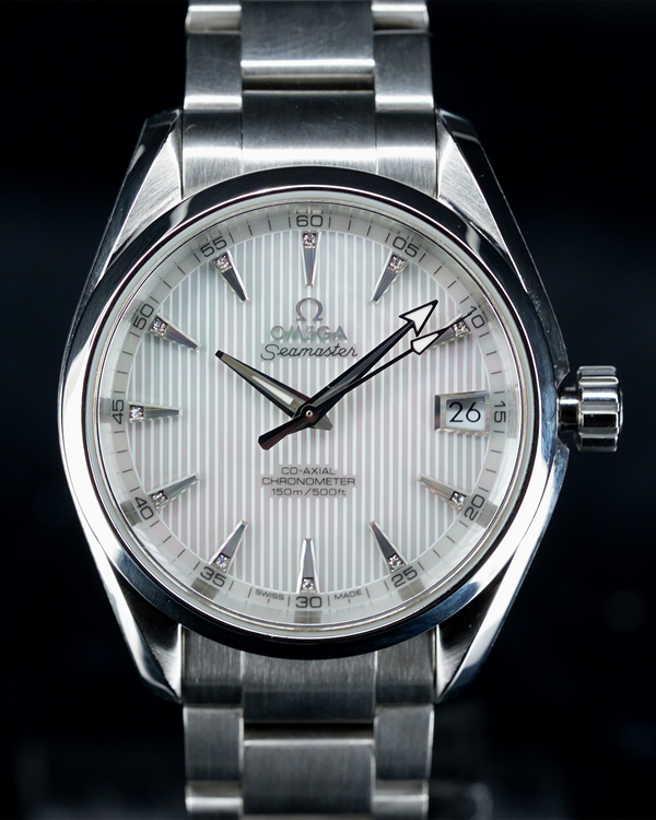 2014 Omega Seamaster Aqua Terra 150M 38.5MM Mother of Pearl Dial Steel Bracelet (231.10.39.21.55.001)