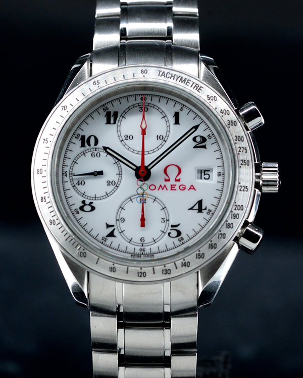 2016 Omega Speedmaster Date "Olympic Games" 40MM White Dial Steel Bracelet (323.10.40.40.04.001)
