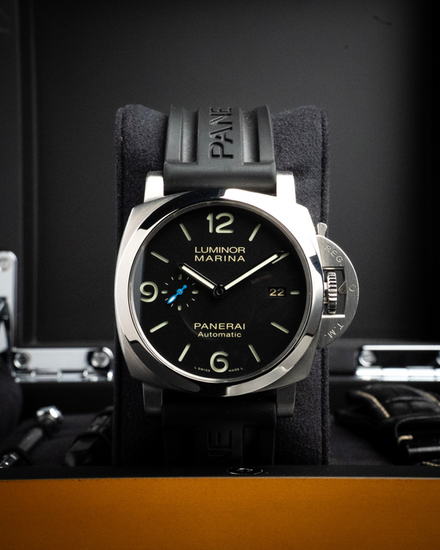 2020 Panerai Luminor Marina 1950 3 Days 44MM Black Dial Rubber Strap (PAM01312)