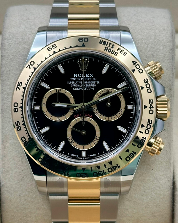 2026 Rolex Cosmograph Daytona 40MM Black Dial Two-Tone Oyster Bracelet (126503)