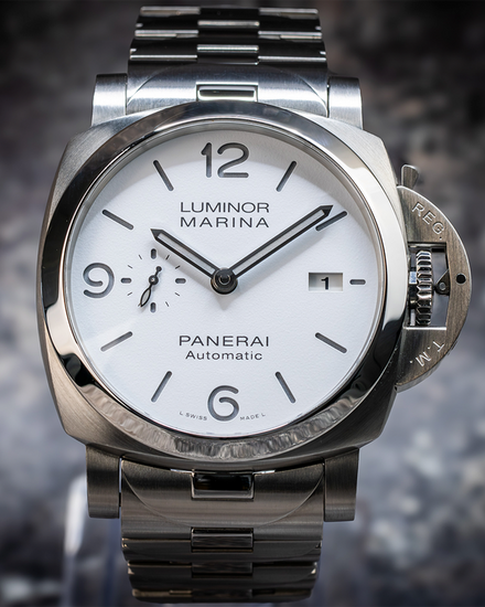 2024 Panerai Luminor 44MM White Dial Steel Bracelet (PAM01564)