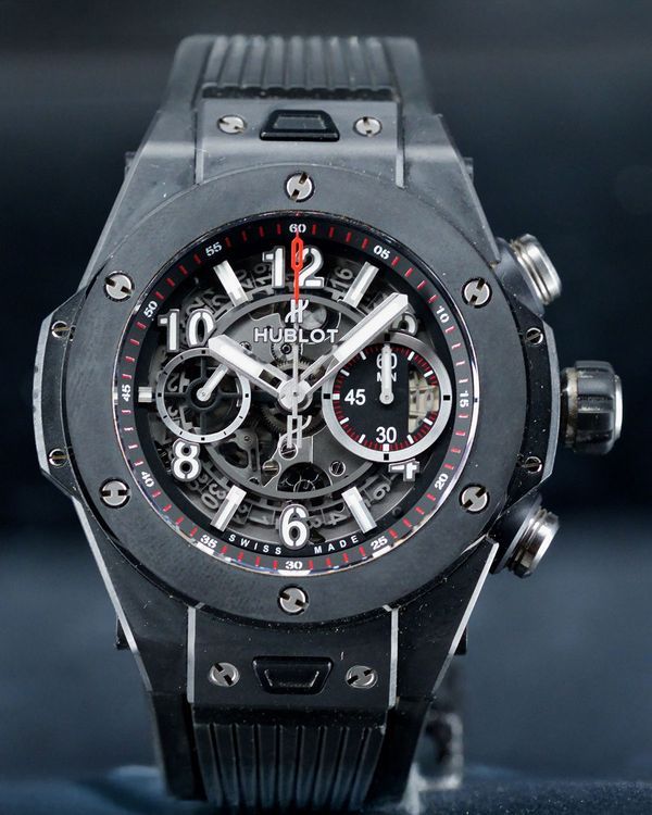 Hublot Big Bang Unico "Black Magic" 45MM Skeleton Dial Rubber Strap (411.CI.1170.RX)