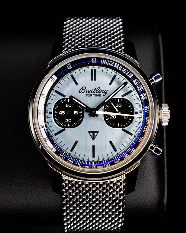 No Reserve - 2026 Breitling Top Time B01 Chronograph "Triumph" 41MM Ice Blue Dial Steel Bracelet (AB01764A1C1A1)