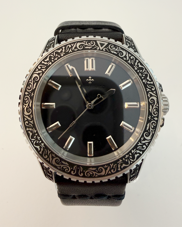 2026 Venezianico Nereide Aquaforte 42MM Black Dial Aftermarket Rubber Strap (452308980)