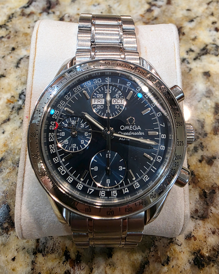 Omega Speedmaster Day-Date 39MM Blue Dial Steel Bracelet (3523.80.00)