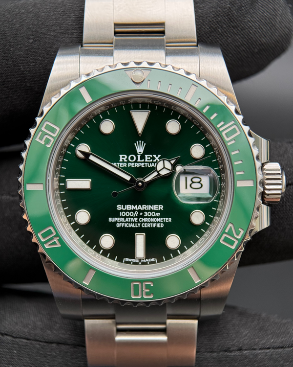 2019 Rolex Submariner Date "Hulk" 40MM Green Dial Oyster Bracelet (116610LV)