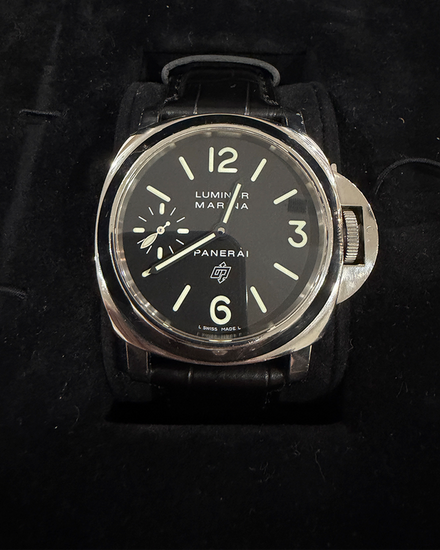 2007 Panerai Luminor 44MM Black Dial Leather Strap (PAM00001)