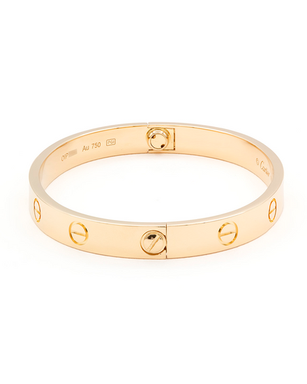 Cartier Love 18k Yellow Gold Classic Bracelet Size 16 (Love)