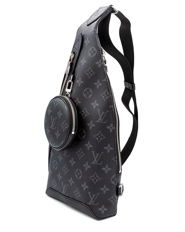 2024 Louis Vuitton Duo Slingbag Taigarama Leather & Eclipse Monogram Canvas Silver-Tone Hardware (M30936)