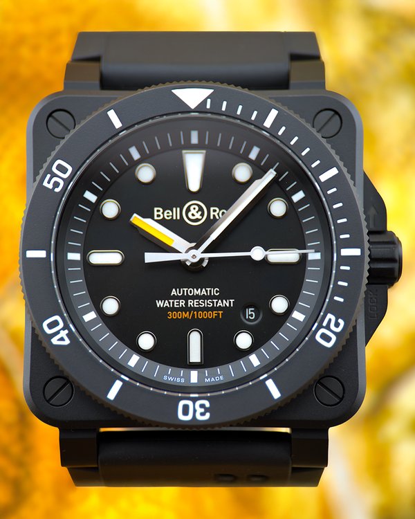 2026 Bell & Ross BR 03-92 Diver 42MM Black Dial Rubber Strap (BR0392-D-BL-CE/SRB)