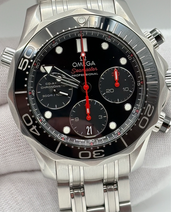 2021 Omega Seamaster Diver 300M 41.5MM Black Dial Steel Bracelet (212.30.42.50.01.001)
