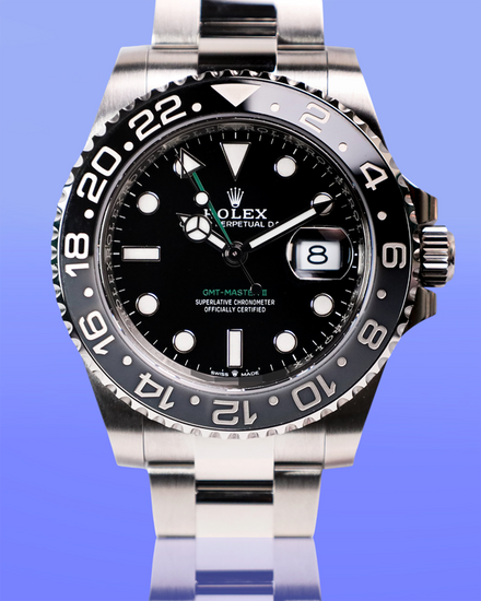 2026 Rolex GMT-Master II "Bruce Wayne" 40MM Black Dial Oyster Bracelet (126710GRNR)